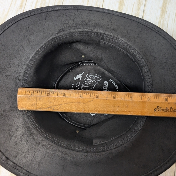 JACKAROO | Australian Leather Hat Sz L - Picture 12 of 13